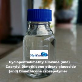 Cyclopentadimethylsiloxane & Caprylyl Dimethicone ethoxy glucoside & Dimethicone crosspolymer